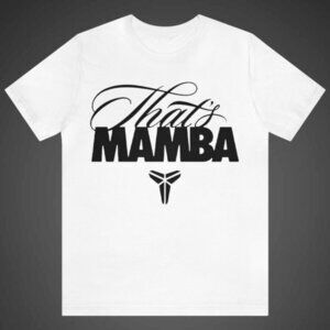 Los Angeles Lakers Kobe Bryant Thats Mamba Retro Basketball Fan Collector 91